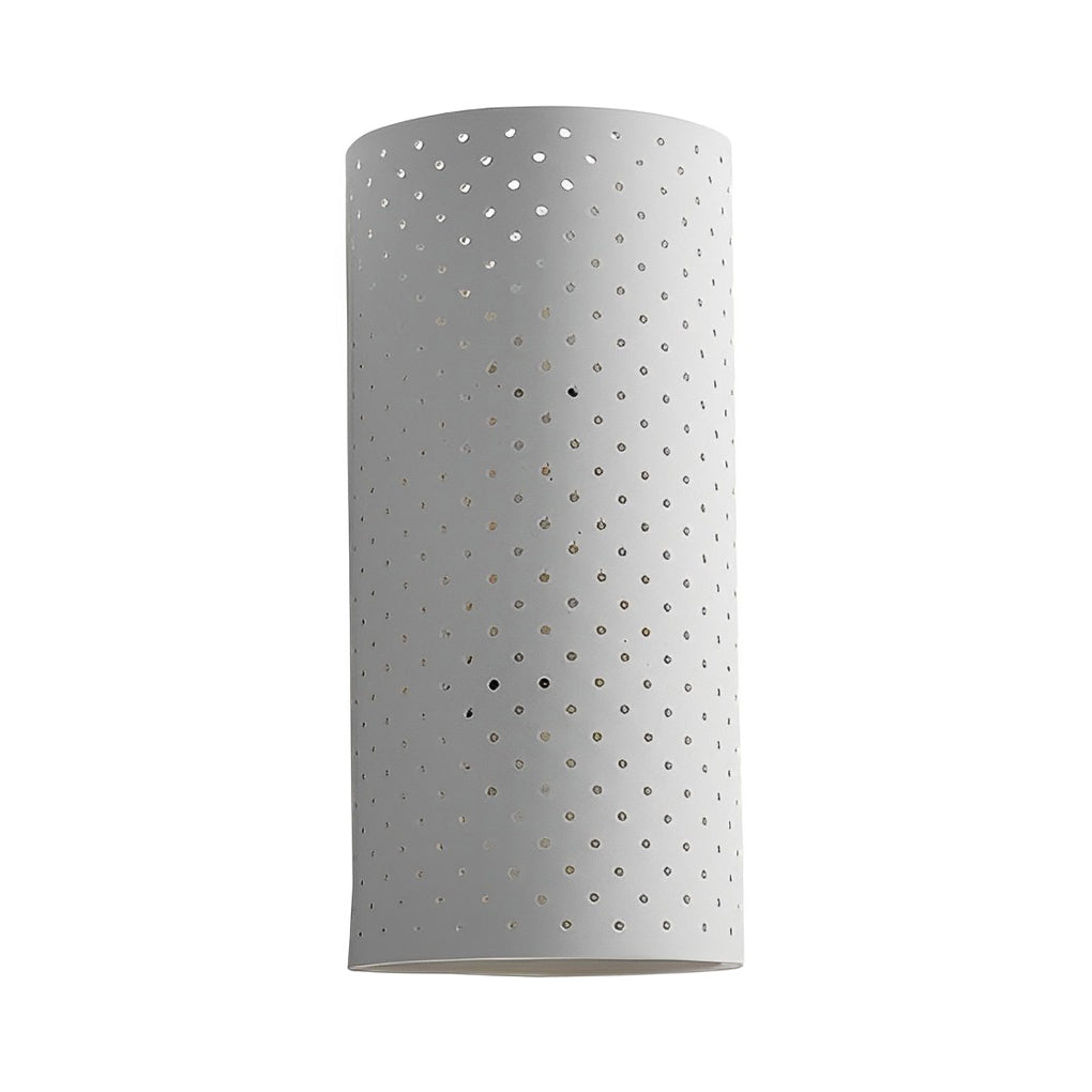 Minimalist Cylindrical Up/Down Wall Sconce — Gypsum, White, LED COB 7W, IP44, 3000K