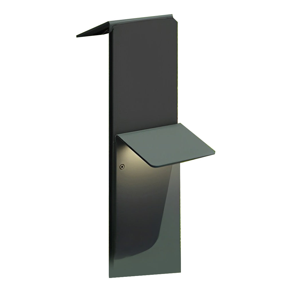 Dual-Panel Vertical LED Solar Bollard Path Light — Gray Stainless Steel, IP65, 3000K Warm White