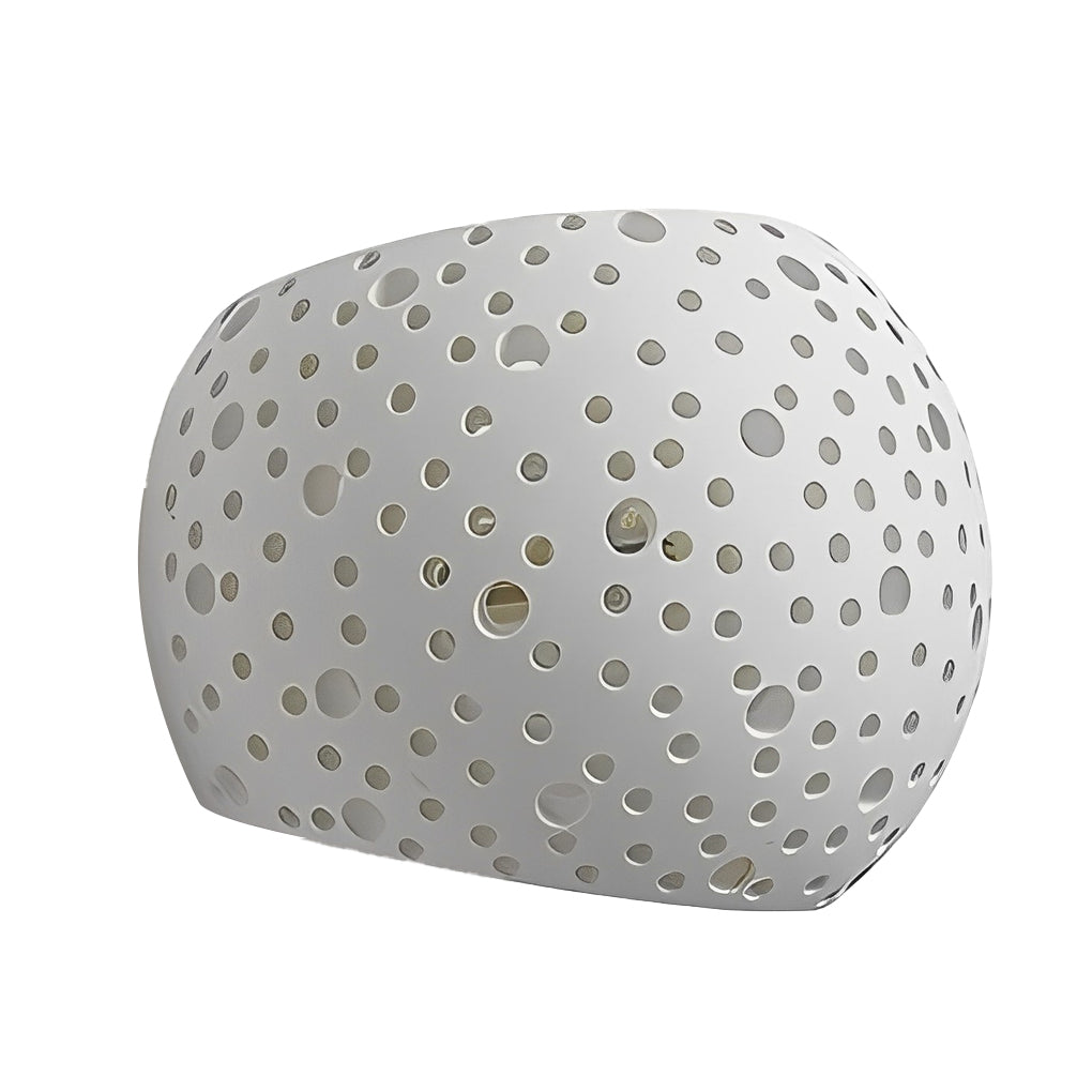 Round Hollow Up/Down Wall Sconce — Gypsum, White, LED, 3000K / 6000K