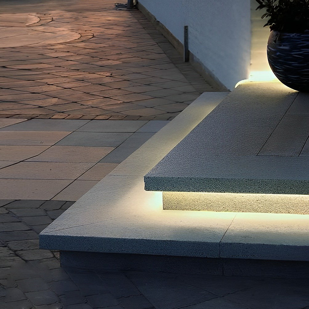 modern flexible strip light 039 waterproof recessed led under tread stair lighting