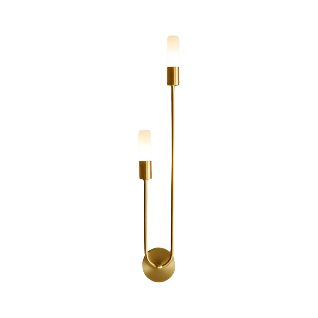 Minimalist Linear Wall Sconce — Iron and Acrylic, 2-Light G9, 4W Warm White, Black or Gold