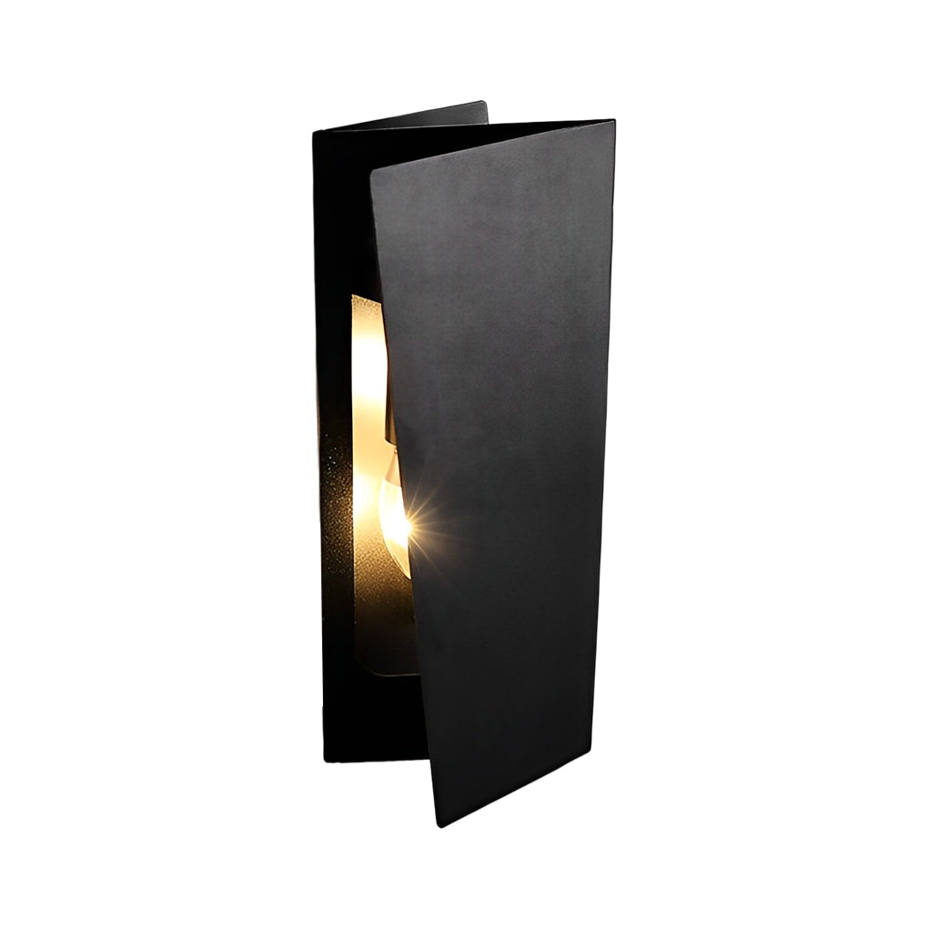 Modern Folding Rectangular Wall Sconce — Iron, Up/Down LED, E14 3W × 2, Warm White 3000K