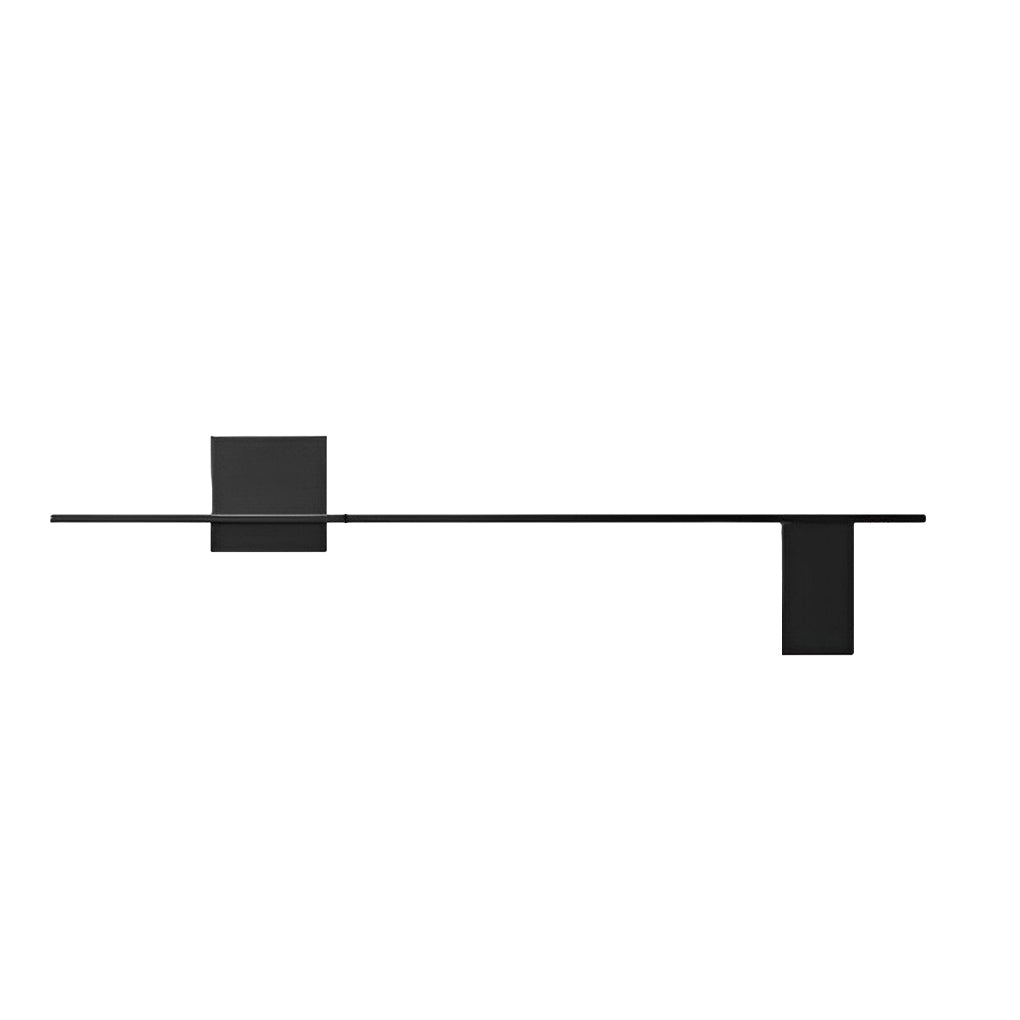 Square Strip Linear Wall Sconce — Iron, LED 10W, Three-Step Dimming (3000K/4500K/6000K), Black or White