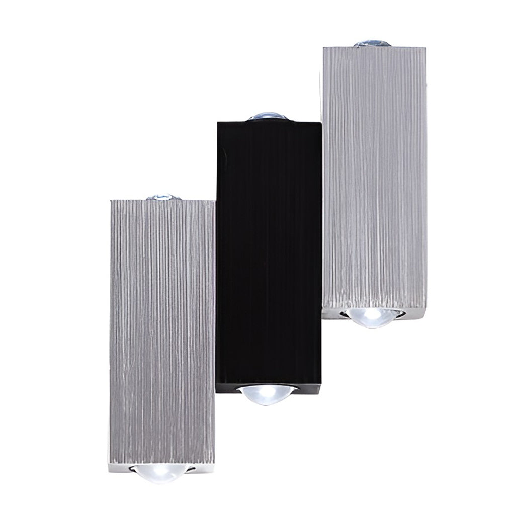 Modern Rectangular Up/Down Wall Washer Sconce — Aluminum, LED, 3000K / 6000K