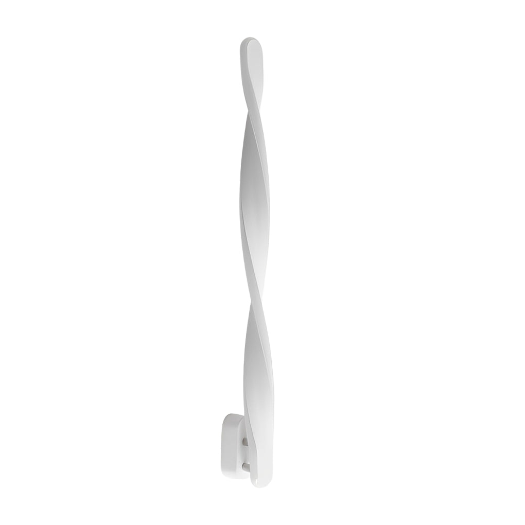 Minimalist Spiral Linear Wall Sconce — Aluminum with Silicone LED Strip, 29W, 28"