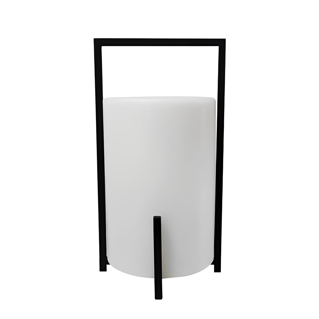RGB Solar Outdoor Portable Lantern — Metal, Rechargeable, Remote Control, IP65 Weatherproof, 7.1" × 13.4"