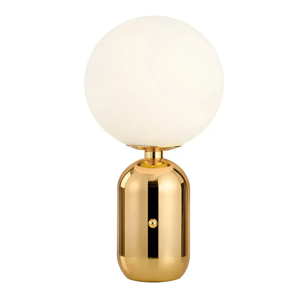 Contemporary Large Glass Global Ball LED Accent Table Lamp Luxe