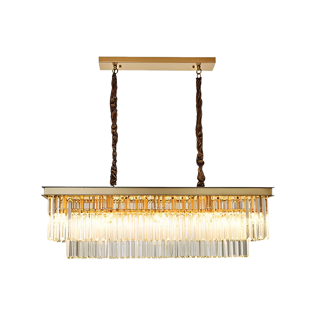 4-Layer Round Crystal Chandelier — Black or Gold, E14, Three-Step Dimming, 3000K/4500K/6000K, 23.6" Diameter