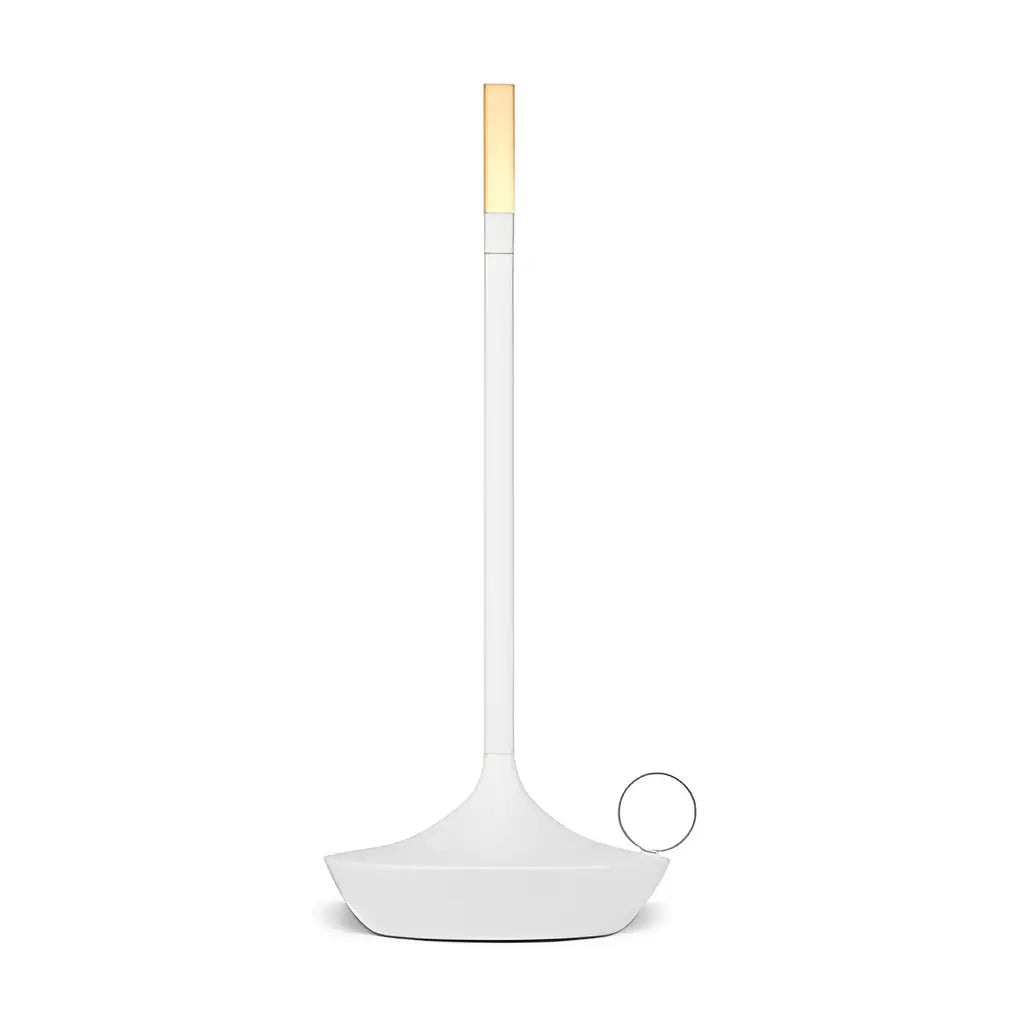 Minimalist Table Lamp with Cordless Portable Candle Wick LED Luxe