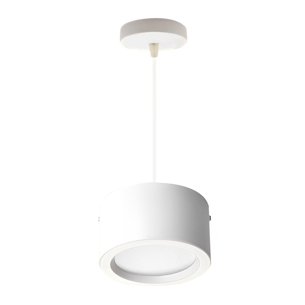 Cylindrical COB Mini Pendant Downlight — Aluminum, Surface-Mount or Hanging, 15W / 18W / 24W, 3000K / 6000K