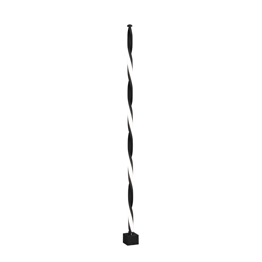 Linear Minimalist Outdoor Solar Path Lamp — Matte Black Die-Cast Aluminum, LED 3000K, 12W, Waterproof