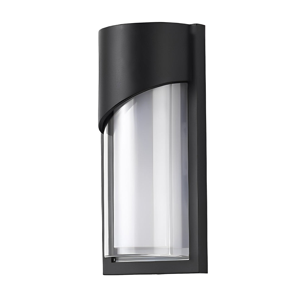 Modern Black Outdoor Wall Sconce — Die-Cast Aluminum, LED, IP55 Waterproof, 3000K