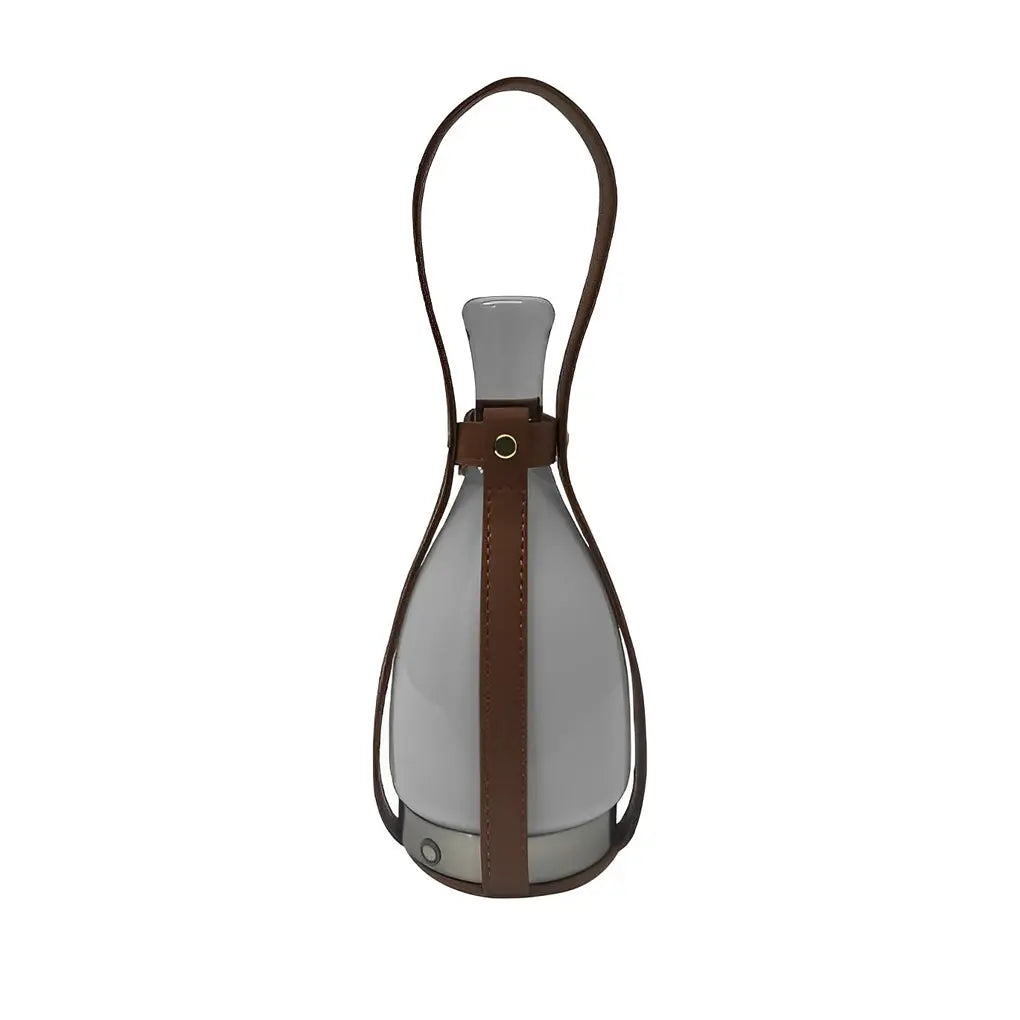 Contemporary Cordless Lantern Table Lamp in Mid-Century Style Luxe