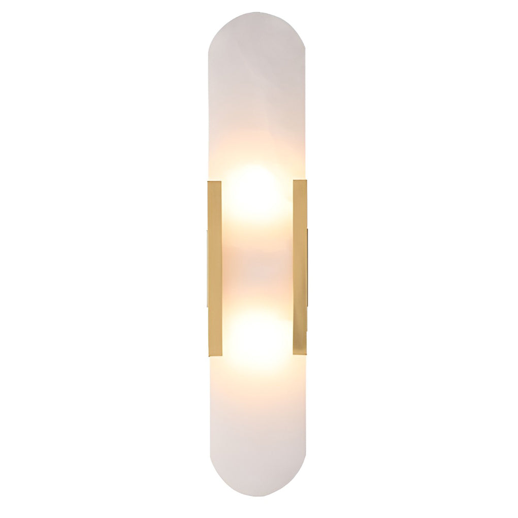 Modern Up/Down Wall Sconce — Electroplated Metal, G4 2-Light, Black or Copper