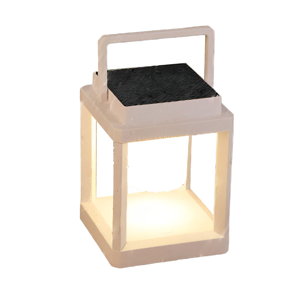 Portable Solar & USB Outdoor Lantern — LED, IP44 Weatherproof, 3000K / 6500K, 5" × 7"