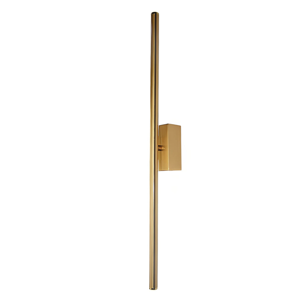 Linear LED Wall Sconce — Electroplated Iron, Black or Gold, 24"/31"/39" Modern
