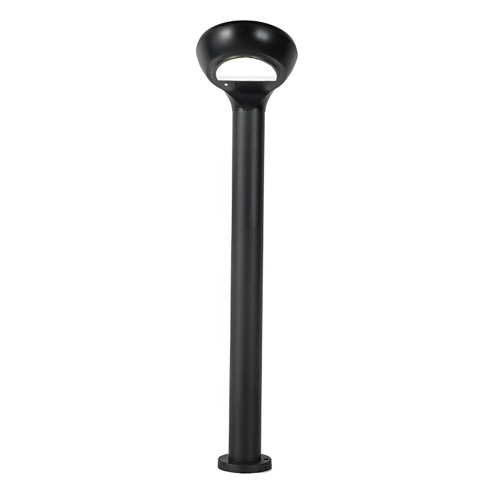 Bean Sprout Solar Bollard Light — Black Aluminum, LED, IP65 Weatherproof, 15"/24"/33"