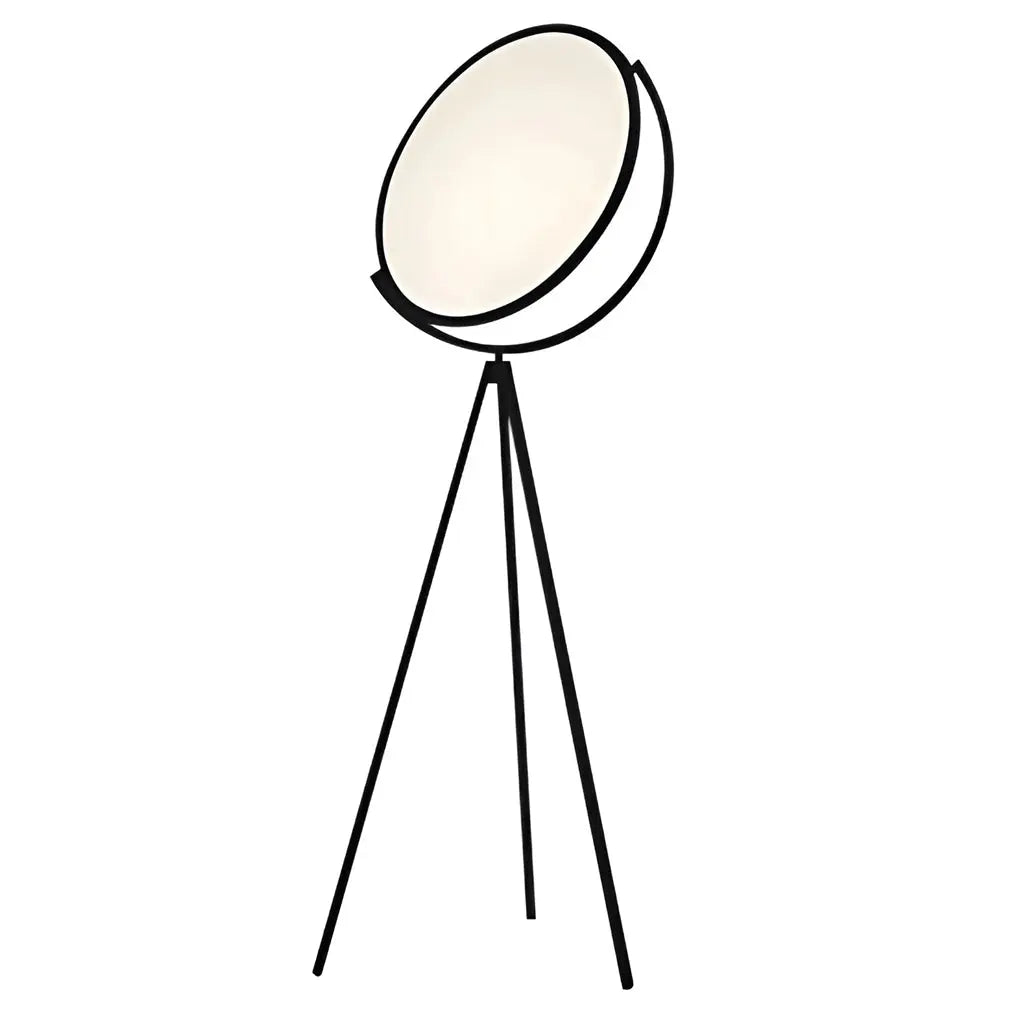 Rotating LED Tripod Floor Lamp with Black Metal Design Luxe