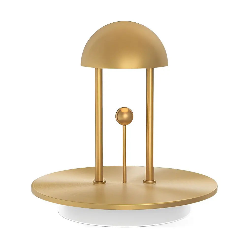Touch-Dimming Nickel Jingle Table Lamp for Ambient Lighting Luxe