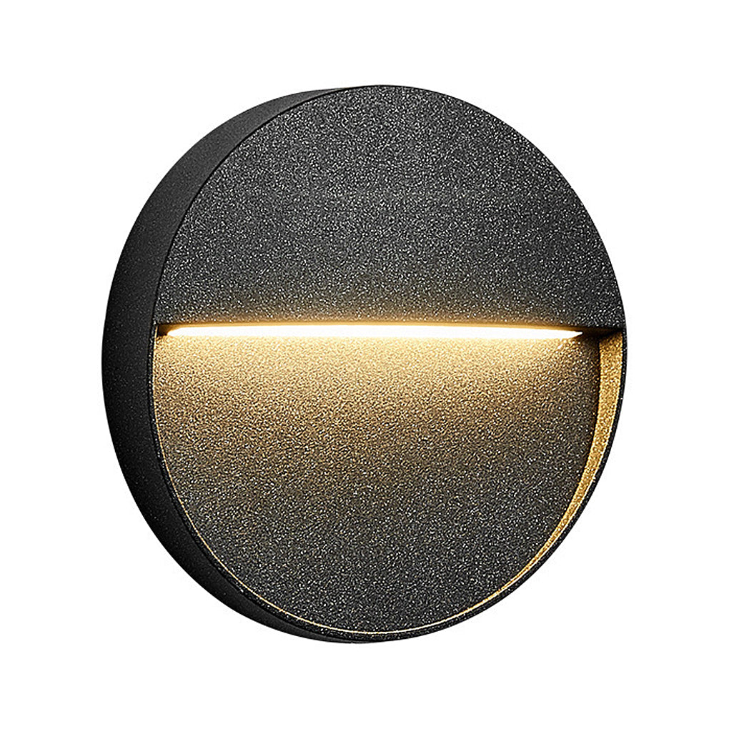 round waterproof outdoor stair lights creative wall sconces for steps and stairways