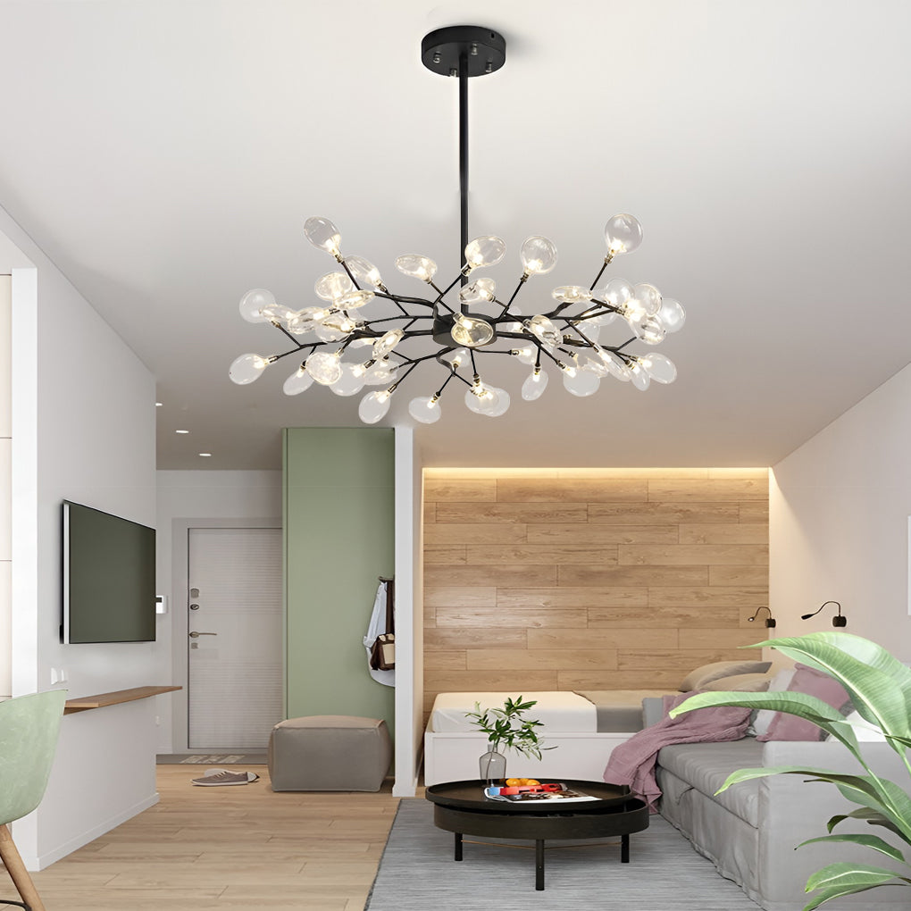 Branch Chandelier — Iron and Acrylic, 36/45/54-Light, G4, 3000K Warm White