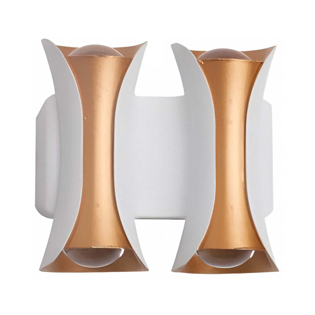 Modern Up/Down Outdoor Wall Sconce — Die-Cast Aluminum & Glass, LED, IP54, 4-Light / 6-Light / 8-Light