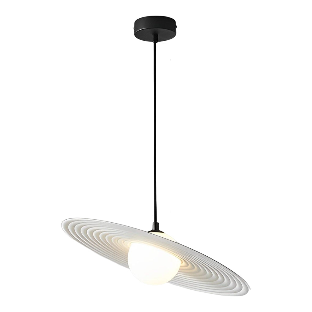 Modern Round LED Pendant Chandelier — Aluminum & Iron, 3000K Warm White, RA90, 12" or 18"
