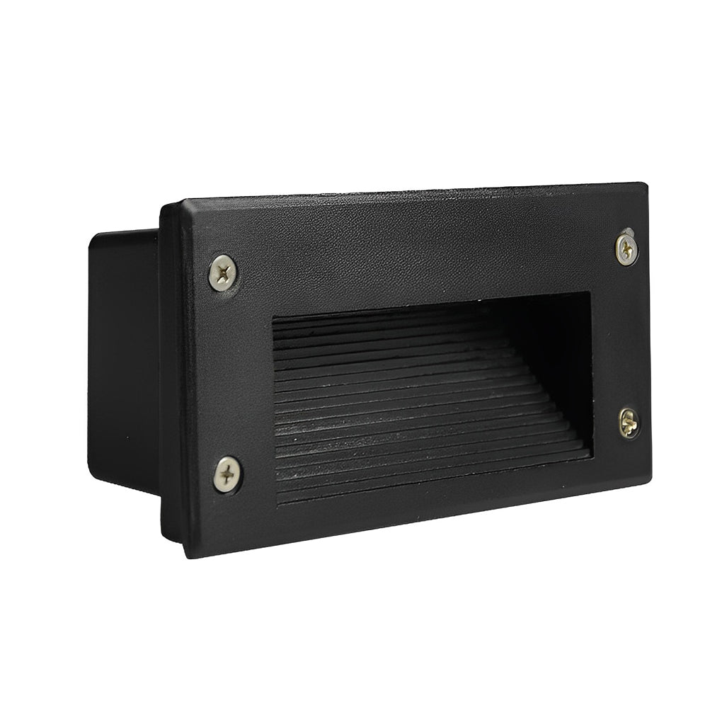 Modern Recessed LED Step Light — Aluminum, 3W, IP65 Weatherproof, Warm/Cool/Yellow
