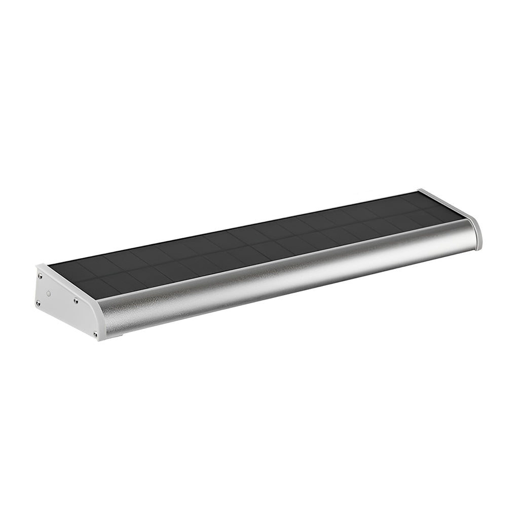 Modern Rectangular Solar Wall Sconce — Aluminum, Adjustable LED Signboard, IP65, 90° Rotatable