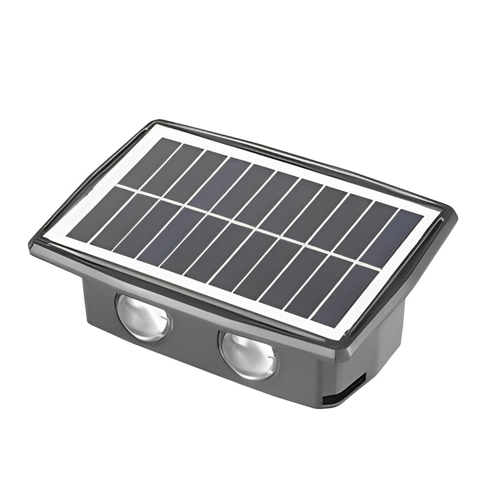 Modern Rectangular Up/Down Outdoor Wall Sconce — Black ABS, LED, IP65 Weatherproof, 4-Light or 6-Light