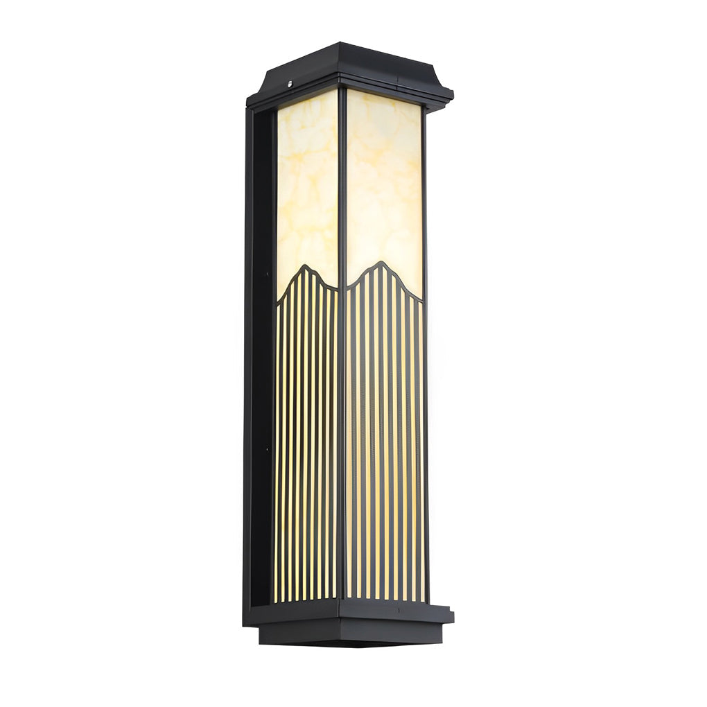 Modern Solar Outdoor Wall Sconce — Die-Cast Aluminum, Remote Control, IP55, Multi-Color Temperature, 3 Sizes