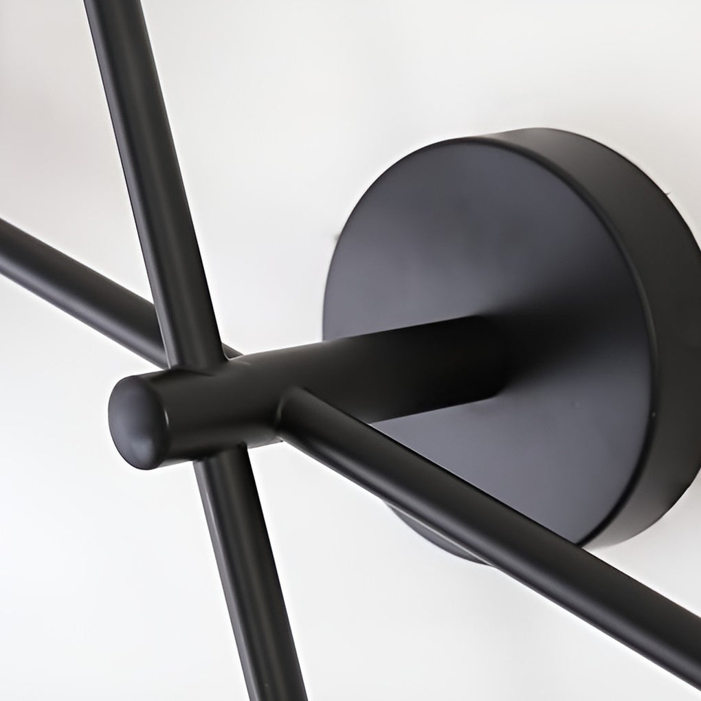 Geometric Round LED Wall Sconce — Iron and Acrylic, 42" x 33", 3000K Warm White