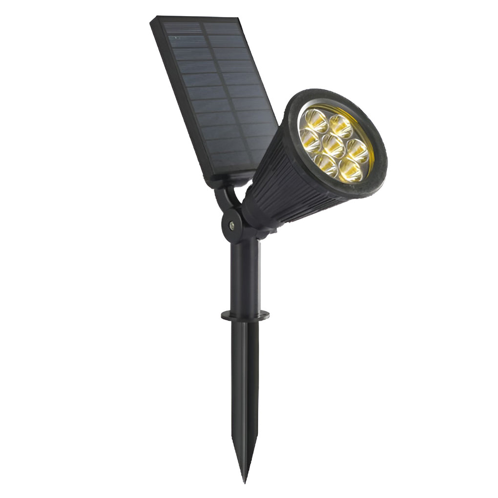 Solar LED Tree Spotlight — ABS, 7W Waterproof, Warm White / RGB, Landscape