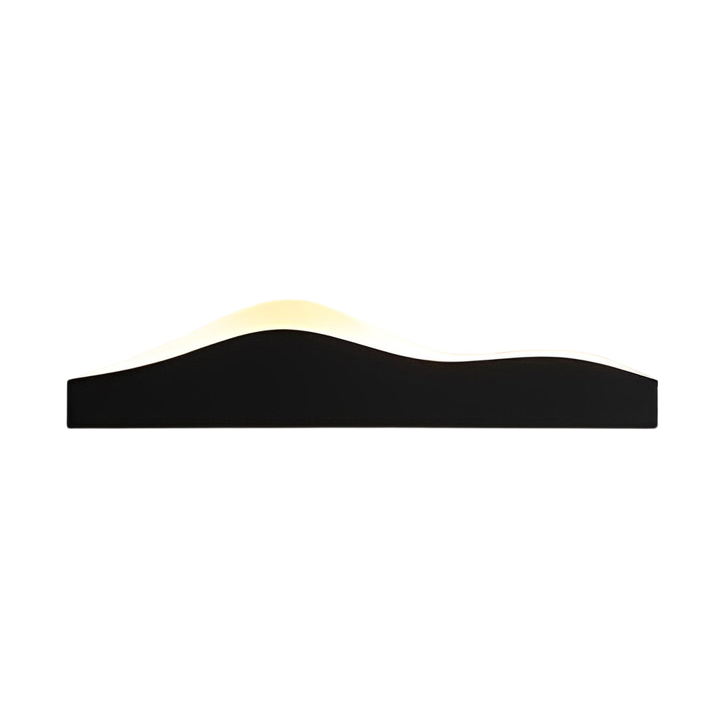 Mountain Scenery Outdoor Wall Sconce — Black Iron & Acrylic, LED 18W, IP65 Weatherproof, 24" or 47"