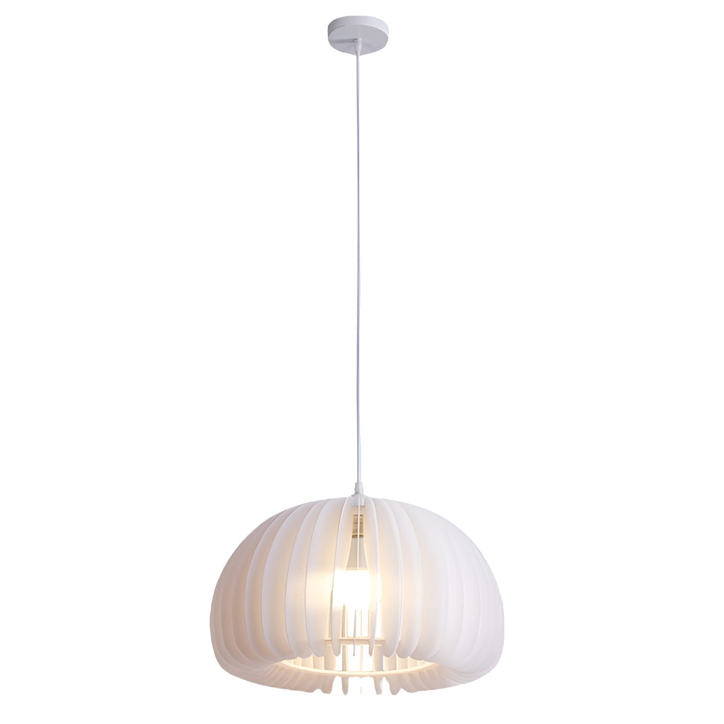 Lantern Pendant Light — Acrylic & Iron, White, 16W E27, 3-Step Dimming (3000K/4500K/6000K)