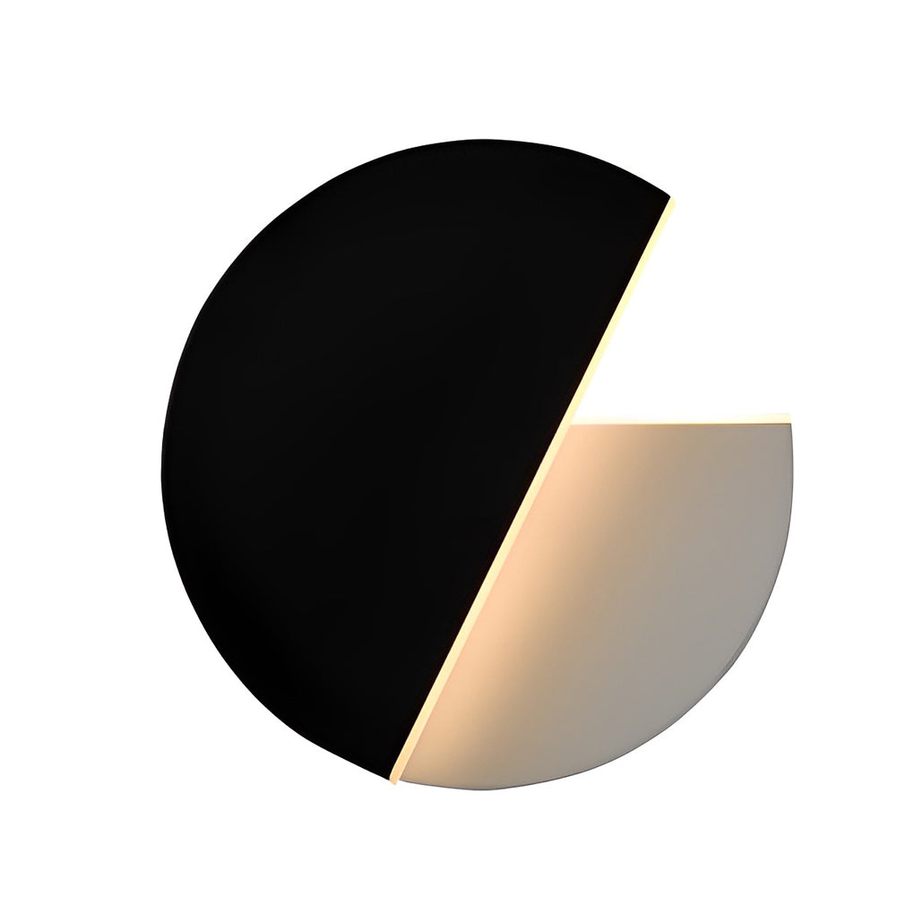350° Rotatable LED Wall Sconce — Black ABS and Acrylic, 10W Warm White, 9" Minimalist