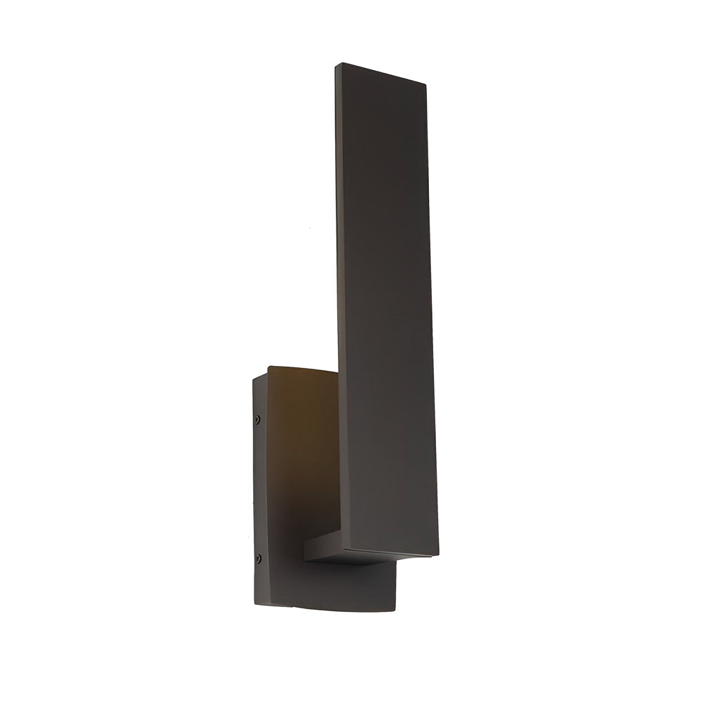 Minimalist Outdoor Wall Sconce — Matte Black Die-Cast Aluminum, LED 3000K, Waterproof