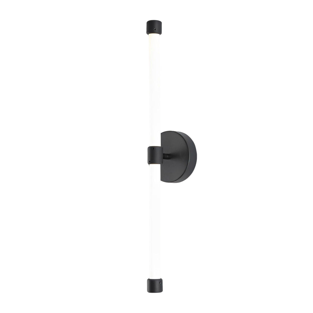 Minimalist Strip LED Wall Sconce — Iron and Acrylic, 10W, Three-Step Dimming, 3000K/4500K/6000K, 24" Linear