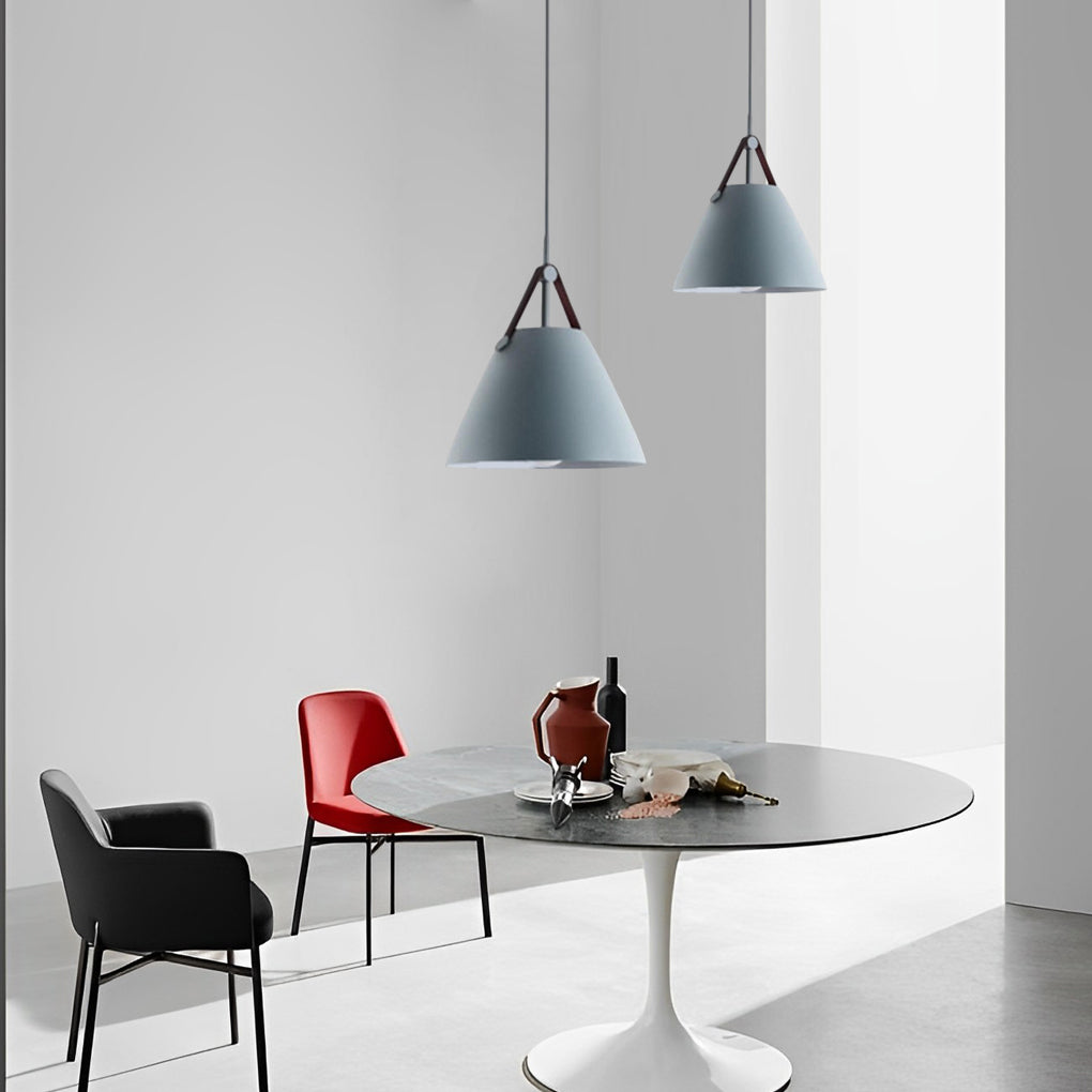 Conical Mini Pendant — Metal, 11" Diameter, E26/E27, 40W Max, 39" Adjustable Cord