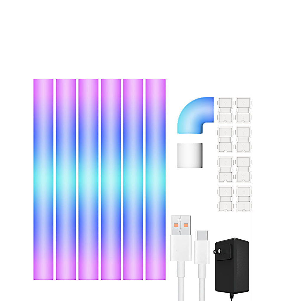 RGBIC Smart Linear Wall Sconce — ABS + PC, App & IR Remote, Music Sync, 40+ Scene Modes, Splicing Modular Design