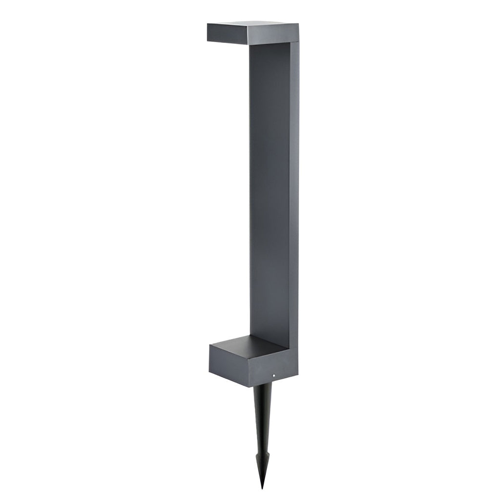 Rectangular COB Bollard Pathway Light — Black Aluminum, IP65 Weatherproof, 16" or 24"
