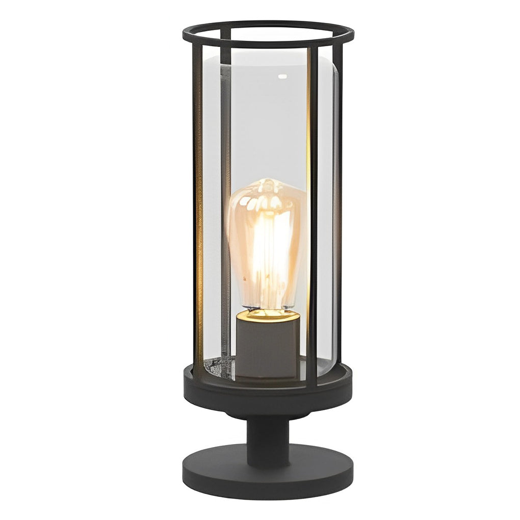Minimalist Round Outdoor Light — Stainless Steel & Acrylic, E27, IP65, Wall or Post Mount