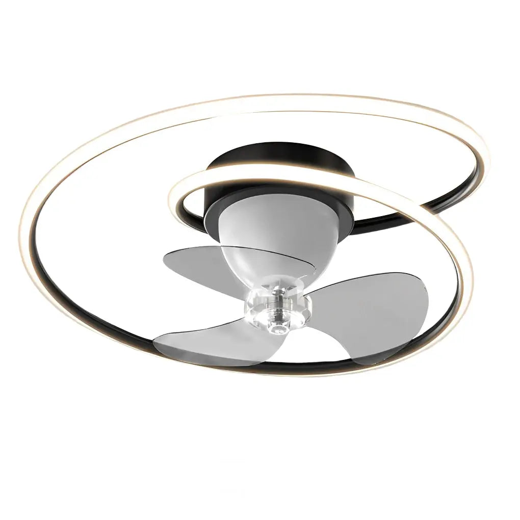 Modern Ceiling Fan Light with Smart 360° Rotation, LED Stepless Dimming, and Timing Features Luxe