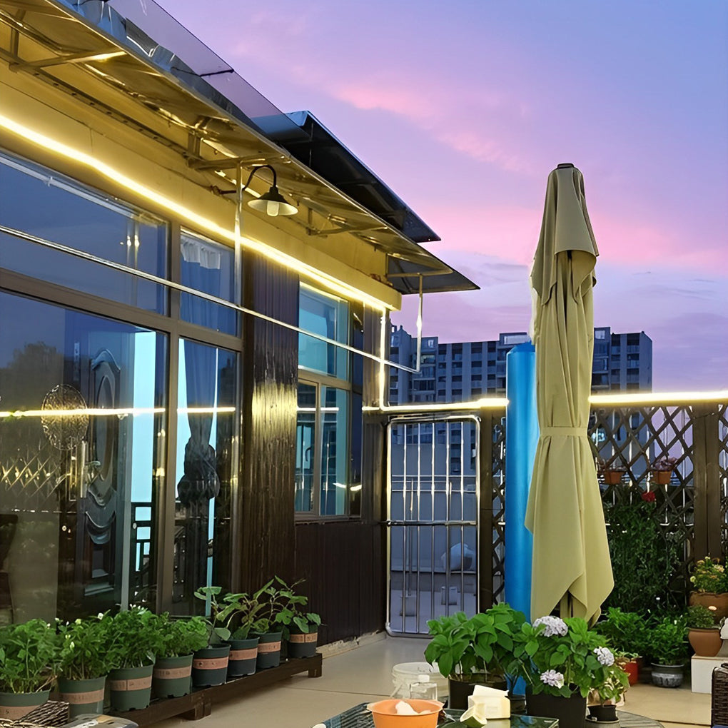 24v waterproof flat led strip lights with recessed silicone for step and deck lighting side emitting design