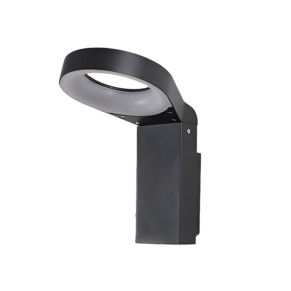 Ring LED Landscape Light — Die-Cast Aluminum, 18W, IP54, Warm White 3000K, Wall or Bollard