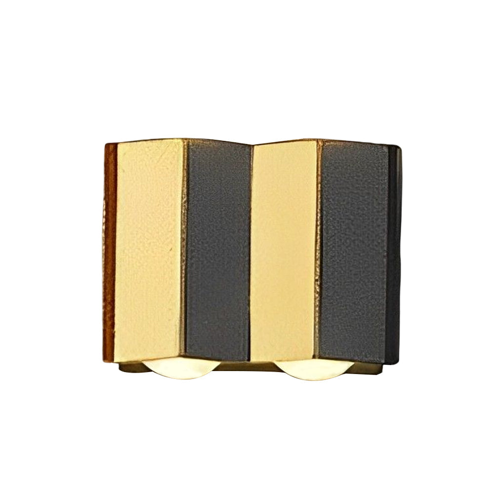 Bent Rectangle Up/Down Outdoor Wall Sconce — Aluminum, Black and Gold, LED 4W–10W, IP65