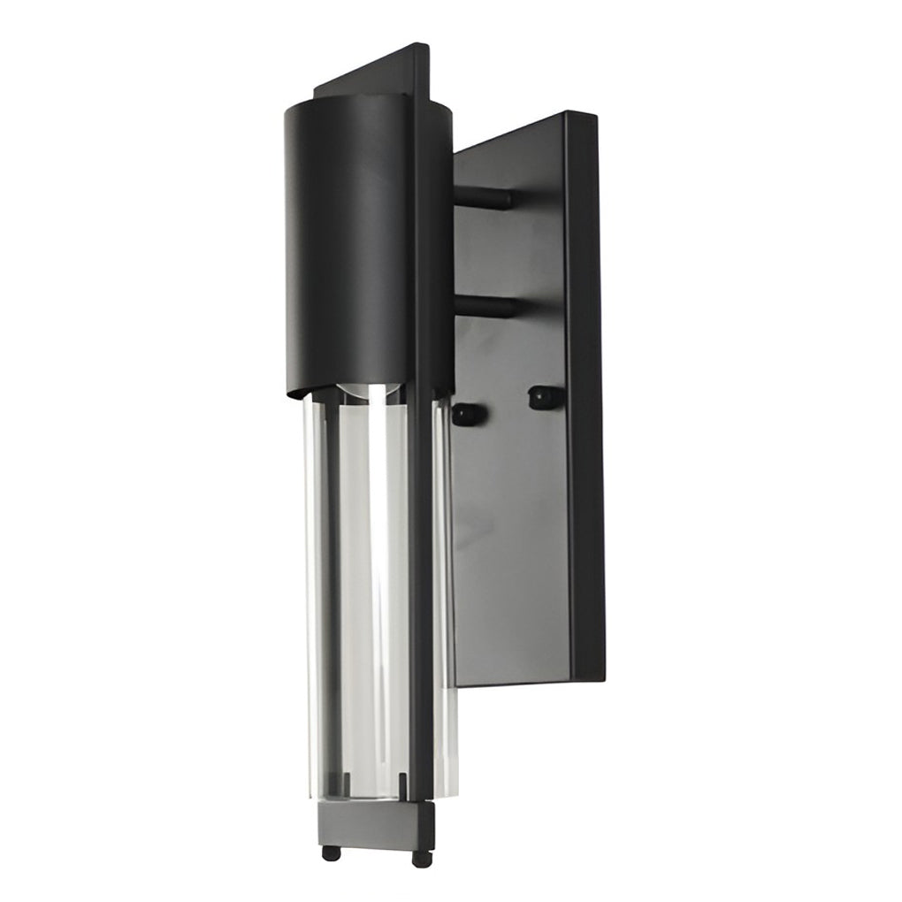 Industrial Outdoor Wall Sconce — Antique Iron, Glass Shade, E27, IP-Rated Weatherproof