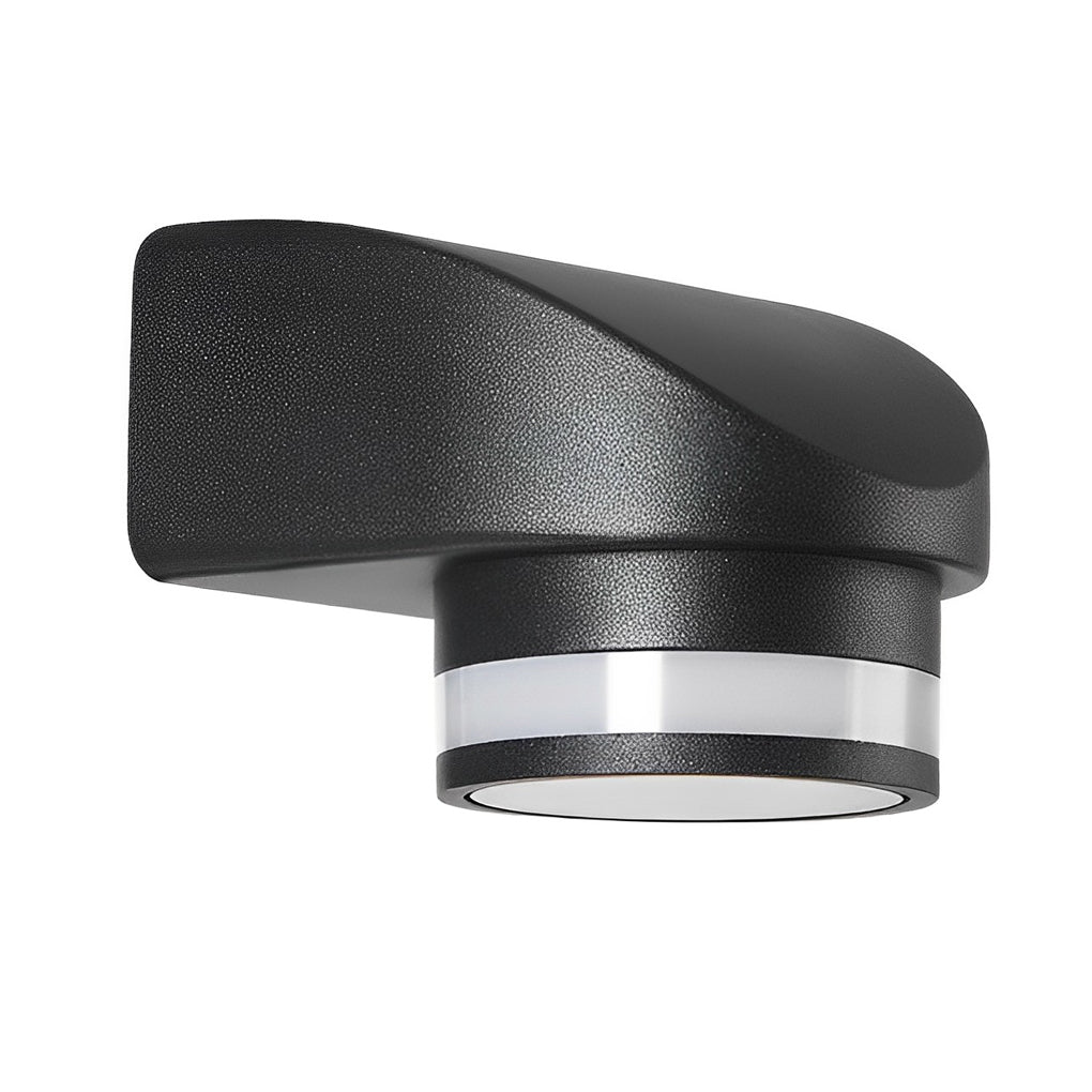 LED Waterproof Black Outdoor Wall Washer Lights - Round Up and Dawn Light