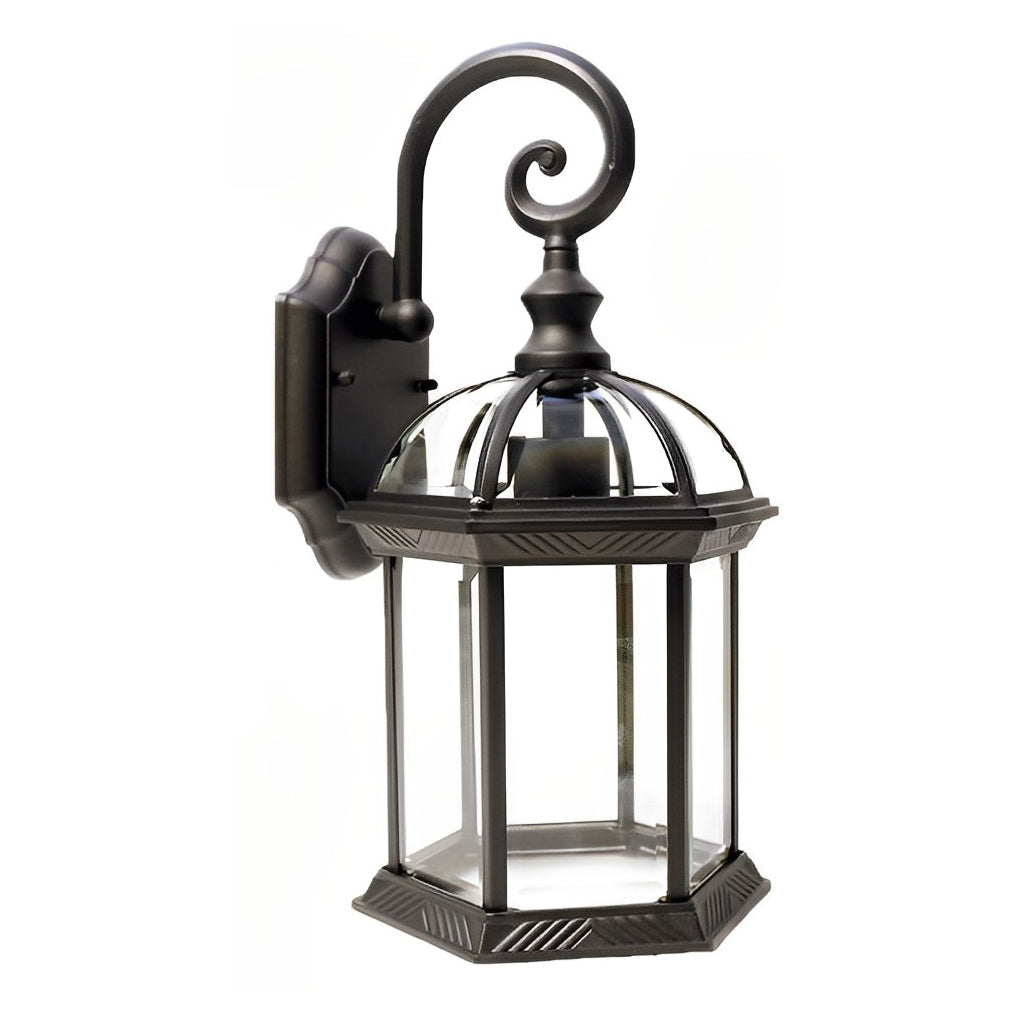 Vintage Double-Layer Glass Outdoor Wall Sconce — Die-Cast Aluminum, E27, IP-Rated Weatherproof