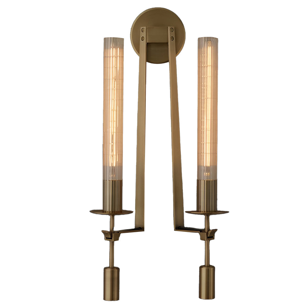 Postmodern Crystal Plug-in Wall Sconce — E14, Black or Bronze, 1-Light or 2-Light